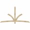 Ekena Millwork Davenport Rough Sawn Timber Gable Bracket, Douglas Fir, 96"W x 52"H x 2"D x 4"F, 13/12 Pitch GBW096X52X0204DAV00RDF - alternate 1